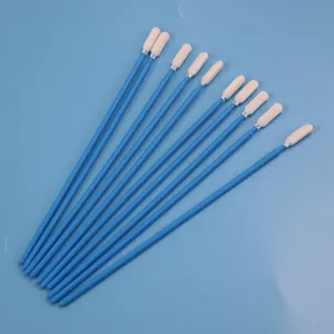 6.5" Dustless Long PP Stick Printhead Cleaning Swab Industrial Cleanroom Foam Swab