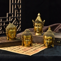 Créative Asie du Sud-Est Ancienne Tête de Bouddha Vente en gros Résine Artisanat Décoration de la maison Pièces