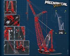1:80 Reobrix 22028 SK6000 Grúa de Anillo Gigante con Rieles, Bloques de Construcción, 7477 Piezas, Modelo de Ingeniería con Control por APP y RC para Colección - Product Image 2