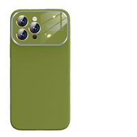 Coque de téléphone portable en silicone avec grande fenêtre, design sportif, haute qualité, couleur unie, protection de l'objectif de l'appareil photo, antichoc pour 11 12 13