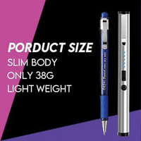 Stylo Lampe Torche Laser pour l'Autodéfense des Femmes Sécurité USB Rechargeable