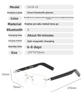 Gafas Inteligentes 2026 con Pantalla Táctil Deslizante, Diseño Delgado Negro con Espejo, Traducción en Tiempo Real, Asistente IA para Llamadas, MOQ Bajo, Personalizables