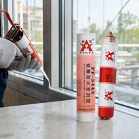 Sellador Ignífugo FEN FA 3443 con Certificación ISO 9001, Adhesivo de Silicona de Curado Neutro Profesional para Acristalamientos