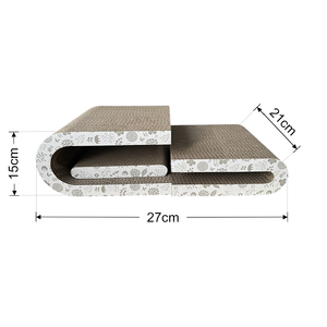 Combinable tùy chỉnh thiết kế các tông sóng mèo Kitten scratching Board <span class=keywords><strong>Pad</strong></span> scratcher mèo mặt hàng - Product Image 4