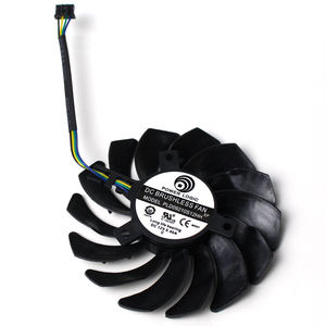 PLD09210S12HH Ventilateur de refroidissement de carte graphique ABS en aluminium et cuivre Dissipateur thermique en plastique pour RTX2060 SUPER 8GB VENTUS Noir DC 12V - Product Image 1
