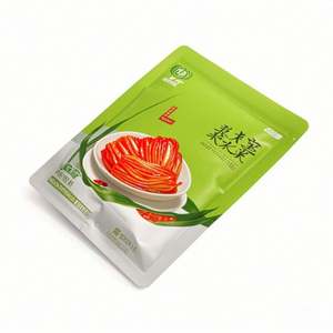 Pochette réutilisable personnalisée avec fermeture éclair en aluminium pour collation, sac d'emballage alimentaire en plastique imprimé numériquement pour chewing-gum Kimchi Pickle - Product Image 3