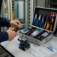 Kit d'outils de câble de Fiber optique, prix d'usine, Machine de découpe de sac, testeur de Terminal, Kit d'outils de Fiber optique