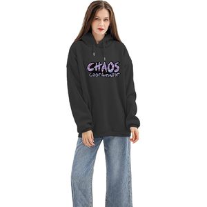 Sudadera con Capucha Extra Grande para Mujer FOXA, Estampado Chaos Coordinator, Sudadera de Manga Larga, Tejido de Punto Transpirable - Product Image 1