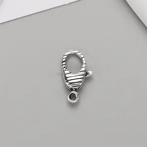 Atacado Vintage 925 Sterling Silver Segurança Lagosta Garras Fecho Conector Colar Pulseira Jóias Encerramento Descobertas