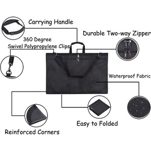 Porte-documents d'art BSCI 18"X 24" avec bandoulière, sac fourre-tout pour affiches, dessins et tableaux d'affichage, multi-usages - Product Image 2