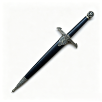 Mini-dague populaire LOTR de 35 cm, 0,15 kg, avec pommeau à motif Lion et tête de démon, manche en bronze antique pour collection de cosplay