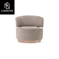 Fauteuil de salon rembourré en tissu