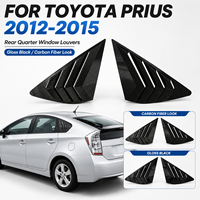 For Toyota Prius 2012-2015 Car Accessories Rear Quarter Window Louvers Shark Gill Style Side Window Vent Cover