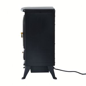 Chimenea Eléctrica Moderna Independiente con Llama LED y Diseño Metálico para Uso Doméstico, Elemento Calefactor con Reducción de Tarifas - Product Image 2
