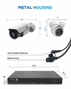 GWSECU Sistema <span class=keywords><strong>de</strong></span> cámara <span class=keywords><strong>de</strong></span> <span class=keywords><strong>seguridad</strong></span> <span class=keywords><strong>de</strong></span> 16 canales 4TB HDD 8 Dome 8 Bullet 8MP Cámara IP Audio bidireccional Color Visión nocturna <span class=keywords><strong>para</strong></span> empresas - Product Image 4
