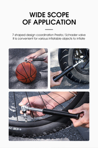 <span class=keywords><strong>Pompe</strong></span> à main <span class=keywords><strong>pour</strong></span> vélo à <span class=keywords><strong>haute</strong></span> <span class=keywords><strong>pression</strong></span> 300 psi, <span class=keywords><strong>pompe</strong></span> à air portable <span class=keywords><strong>pour</strong></span> vélo de route, <span class=keywords><strong>VTT</strong></span>, mini <span class=keywords><strong>pompe</strong></span> à vélo - Product Image 5