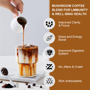 Marque privée Organique Reishi Instantané Champignon & Crinière de Lion Extrait de Café Poudre Supplément à Base de Plantes pour Adultes Boost Brain Power - Product Image 4