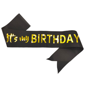 Écharpe de cérémonie en ruban de satin <span class=keywords><strong>rose</strong></span> avec estampage à chaud pour la demoiselle d'honneur, idéale pour les fêtes d'anniversaire - Product Image 3