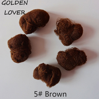 Lot de 100 filets à cheveux en nylon, cinq couleurs (noir, marron, café), invisibles, doux et élastiques