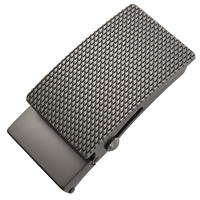 Boucle de ceinture roulante en alliage de zinc de 3,5 cm, texture diamant, boucle de ceinture automatique, logo personnalisé, vente en gros