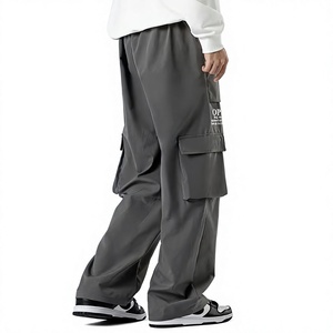 <b>Men's</b> Cotton Blend <b>Overalls</b> Classic Utility Pants Elastic Waist Anti-Wrinkle Breathable <b>for</b> Summer Everyday Casual Outdoor - Product Image 1