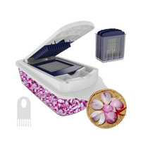 Hot Selling 2024 Multifunctionele Voedsel Groentechopper Keuken Gadgets Groentesnijder Dicer Vegetarische Chopper