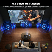 Proyector Nativo 1080p con Soporte 4K, 1900 ANSI, Contraste 22000:1, Enfoque Automático, Corrección Trapezoidal 4D, USB, Altavoces Integrados, Portátil