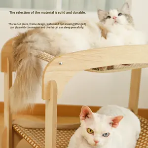 เสาข่วนและเปลญวนแบบ<span class=keywords><strong>2</strong></span> In1พร้อมเบาะถอดซักได้<span class=keywords><strong>คอนโด</strong></span>แมวเป็นมิตรกับสิ่งแวดล้อม - Product Image 4