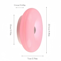Lampe murale et de table 2-en-1, design nordique populaire, à LED, pour décoration intérieure, ambiance lumineuse, design Donut