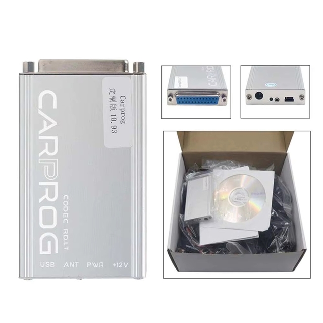 New Carprog Car ECU Programmer with Engine Analyzer and Cables V13.77 V10.93 V8.21 Chip Version