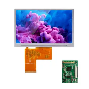 LVDS to MIPI 보드 4.3 인치 480*272 1000 니트 40 핀 RGB 인터페이스 6 시 변속기 4311 + ST7282 tft LCD 디스플레이 모듈