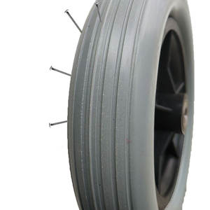 Roue de pneu de <span class=keywords><strong>vélo</strong></span> d'équilibre en mousse de PU de jante en plastique de 10 pouces pour enfants pour roues de rouleau et de roulette de voiture - Product Image 5