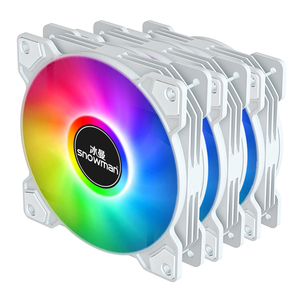 SNOWMAN XF120mm 4pin Molex RGB LED <span class=keywords><strong>Gaming</strong></span> Chasis Fan 12V PC Ball Bearing <span class=keywords><strong>CPU</strong></span> Case Cooler con 12cm Air Plastic Heatsink - Product Image 3