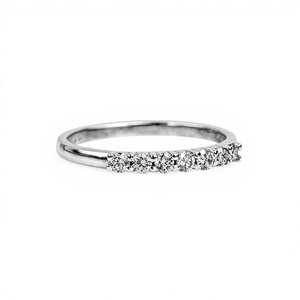 Bague de promesse unique en argent sterling 925, or massif 10K 14K 18K, diamant de laboratoire taille ronde de qualité supérieure, alliance de mariage, bague fine - Product Image 4