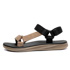 <span class=keywords><strong>Sandalias</strong></span> <span class=keywords><strong>de</strong></span> <span class=keywords><strong>hombre</strong></span> con punta abierta y tiras, <span class=keywords><strong>hebilla</strong></span> ajustable, suela gruesa ligera, antideslizantes, color sólido, estilo retro, para exteriores, playa, casual, verano - Product Image 3