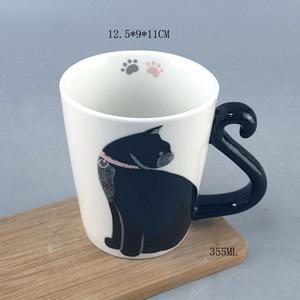 OEM Factory personalizzabile colore e modello a forma di gatto tazza in ceramica con manico di coda per Cafe & Gift all'ingrosso - Product Image 6