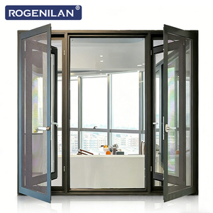 Ventanas Abatibles de Doble Vidrio Templado Rogenilan <span class=keywords><strong>Florida</strong></span>, Ventana de Aluminio con Rotura de Puente Térmico Exterior con Ventanas Fijas - Product Image 6