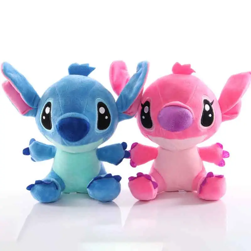 Lilo Stitchคู่รุ่นการ์ตูนตุ๊กตาสัตว์ของเล่นตุ๊กตาอะนิเมะStitch Plushของเล่นคริสต์มาสของขวัญวันเกิดเด็กUnisex 20ซม