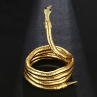 Coiffe en forme de serpent pour femme, accessoire unique et exagéré multi-usage pour un style aléatoire, peut être porté comme bracelet et collier