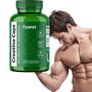 Private Label Adult Cognitive Function Energy Support Low Carb Health Food Grade <b>Creatine</b> <b>Monohydrate</b> Capsules No Fillers - Product Image 1