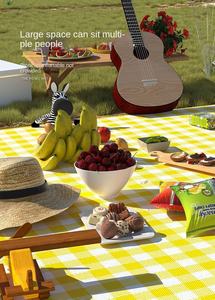 Tapis de pique-nique en gros, couverture d'extérieur pour la plage et les prairies, pliable, portable, facile à nettoyer, imperméable - Product Image 4