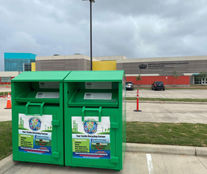 Boîtes de recyclage <span class=keywords><strong>pas</strong></span> <span class=keywords><strong>cher</strong></span> taille personnalisée Collection de vêtements grand volume de vêtements poubelle de don - Product Image 3