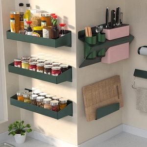 Portaoggetti per organizzatore di stoccaggio <span class=keywords><strong>da</strong></span> cucina in alluminio a <span class=keywords><strong>parete</strong></span> in alluminio all'ingrosso per portapiatti - Product Image 3