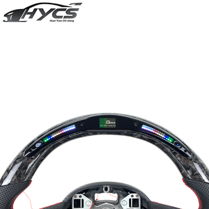 Volante de Fibra de Carbono Forjado para BMW <span class=keywords><strong>Mini</strong></span> <span class=keywords><strong>Cooper</strong></span> R50 R53 <span class=keywords><strong>R56</strong></span> R57 R58 R60 F55 F56, Actualización con Pantalla LED de RPM - Product Image 4