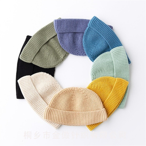 <span class=keywords><strong>Bonnet</strong></span> tricoté unisexe personnalisé en usine, taille adulte, couleur unie douce, avec logo personnalisé, <span class=keywords><strong>bonnet</strong></span> à revers - Product Image 6