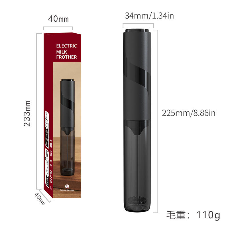 Dry battery electric milk frother [with sleeve]