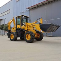 LIVRAISON GRATUITE Chine 4x4 Mini-chargeuse-pelleteuse 2,5 tonnes à vendre avec pelle à neige Tractopelle