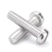Vis à tête cylindrique fendue en acier noir de grade 4.8 M4 M5 M6 personnalisées en usine, vis pour bois