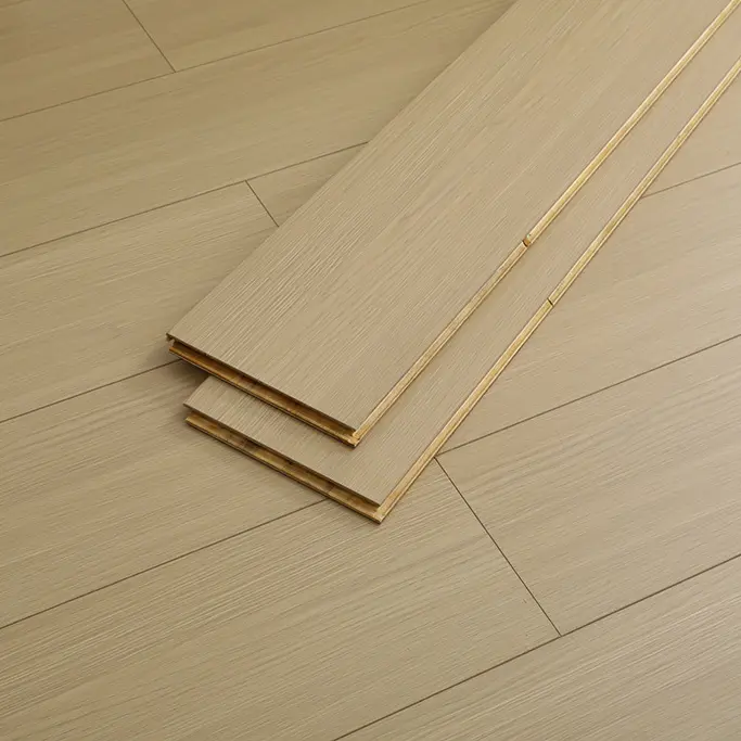 Nova tecnologia de três camadas Variando Comprimento Oak Plank Smooth Oak Hardwood Flooring HPL Engineered Flooring