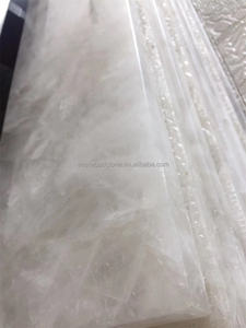 Parete Decorativa di Alta Gamma in Cristallo Naturale Semi-Prezioso e Agata con Retroilluminazione e Piani di Lavoro Traslucidi per Bagno - Product Image 3